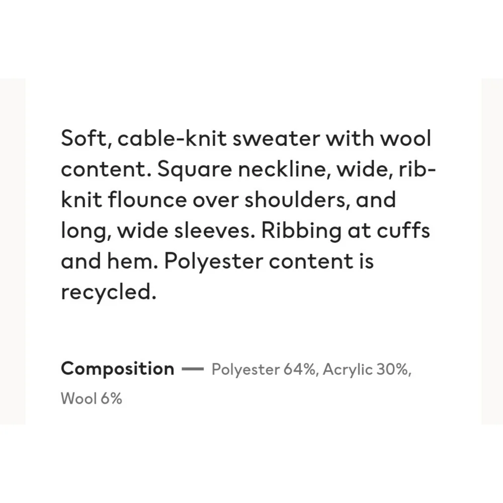 Blogger Fave! H&M Flounce Cable Knit Ruffle Sleeve Sweater - Picture 11 of 11